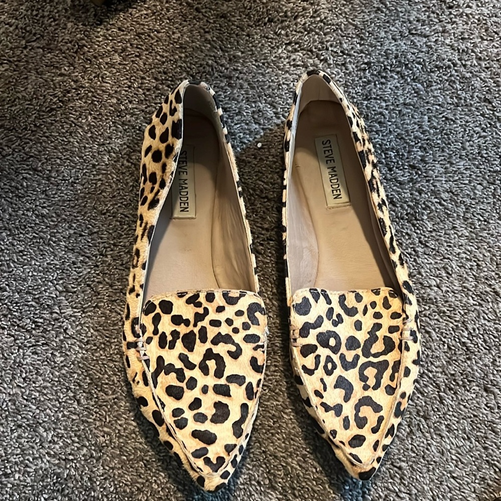 Steve madden leopard flats